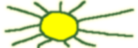 amateurhaft gezeichnete Sonne